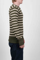 SUB crew neck, army moss / desert sand