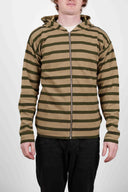 FUNDAMENTAL hoodie jacket, army camel / army moss