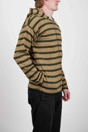 FUNDAMENTAL hoodie jacket, army camel / army moss