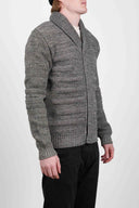 DIFFERENTIAL cardigan, white noise mix