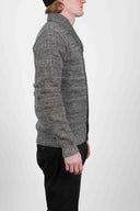 DIFFERENTIAL cardigan, white noise mix