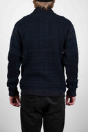 MOMENT cardigan, navy blue mix