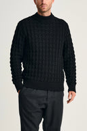 STARK-III sweater | høj hals, black void