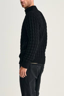 STARK-III sweater | høj hals, black void