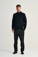 STARK-III sweater | høj hals, navy blue II