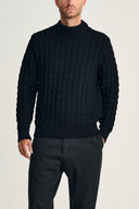 STARK-III sweater | høj hals, navy blue II