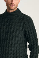 STARK-III sweater | høj hals, dark forest green