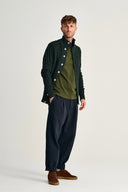 STARK cardigan, dark forest green