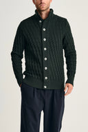 STARK cardigan, dark forest green