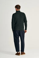 STARK cardigan, dark forest green