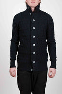 STARK cardigan, black melange