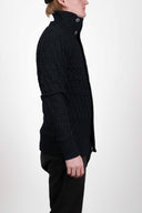 STARK cardigan, black melange