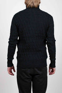 STARK cardigan, black melange