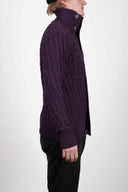 STARK cardigan, purple melange