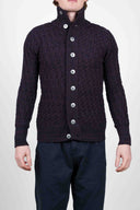 STARK cardigan, purple melange mix