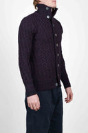 STARK cardigan, purple melange mix