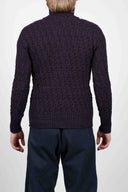 STARK cardigan, purple melange mix
