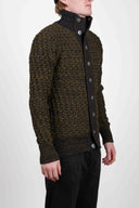 STARK cardigan, dark army mix