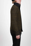 STARK cardigan, dark army mix