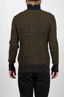 STARK cardigan, dark army mix