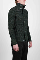STARK cardigan, metallic forest mix