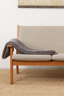 LOYAL blanket, earthy melange / airy blue