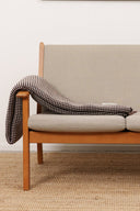 LOYAL blanket, reddish purple melange / soft white