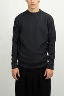 ROENTGEN-II crew neck | rund hals, molten grey (f)
