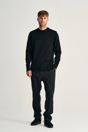 SOLO crew neck | rund hals, black void (f)