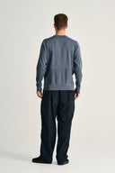 SOLO crew neck | rund hals, slate blue (f)