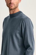 SOLO crew neck | rund hals, slate blue (f)