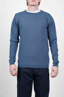 INTRA crew neck, spatial blue moiré