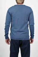INTRA crew neck, spatial blue moiré