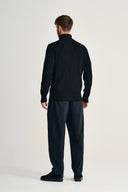 FENDER sweater | høj hals, navy blue (f)