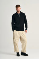 FENDER short zip | kort lynlås, black void (f)