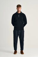FENDER short zip | kort lynlås, navy blue (f)