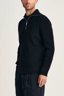 FENDER short zip | kort lynlås, navy blue (f)