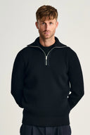 FENDER short zip | kort lynlås, navy blue (f)