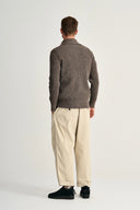 FENDER short zip | kort lynlås, terra-II brown