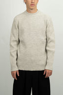 FENDER crew neck | rund hals, natural melange white