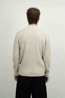 FENDER crew neck | rund hals, natural melange white