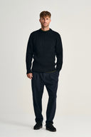 FENDER crew neck | rund hals, navy blue (f)
