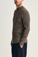 FENDER crew neck | rund hals, terra-II brown