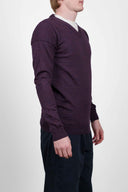 VERSION v-neck, purple melange
