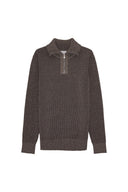 FENDER-III short zip | kort lynlås, terra brown (f)