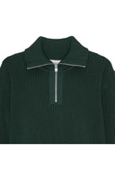 FENDER-III short zip | kort lynlås, thunder green (f)