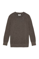 FENDER-III crew neck | rund hals, terra brown (f)