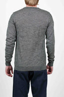 INTRO crew neck, white noise