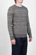 FLUX crew neck, white noise mix