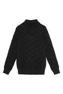 EPIGON-III sweater | høj hals, navy blue II